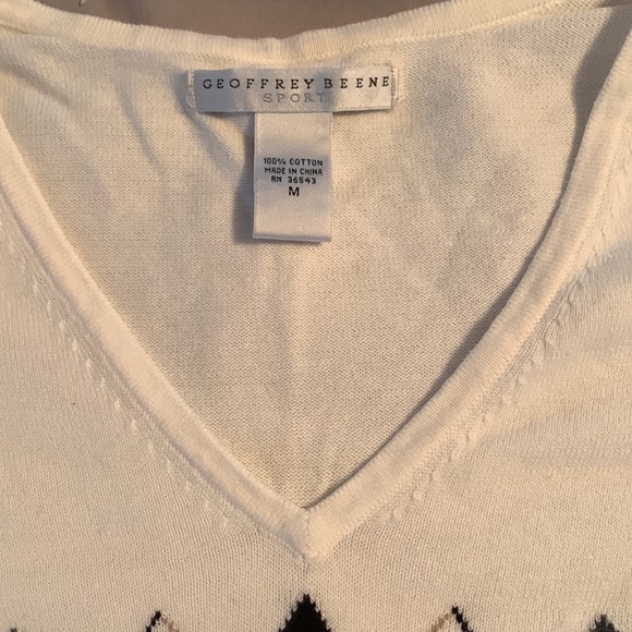 Geoffrey Beene argyle sweater - Picture 2 of 3